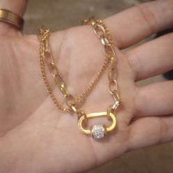 18k Gold Plated Stainless Steel Bracelet 