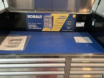Kobalt 3000 Series 41 in W x 26.1 in H 8 Drawer Stainless Steel
