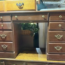 Solid dark Wood desk