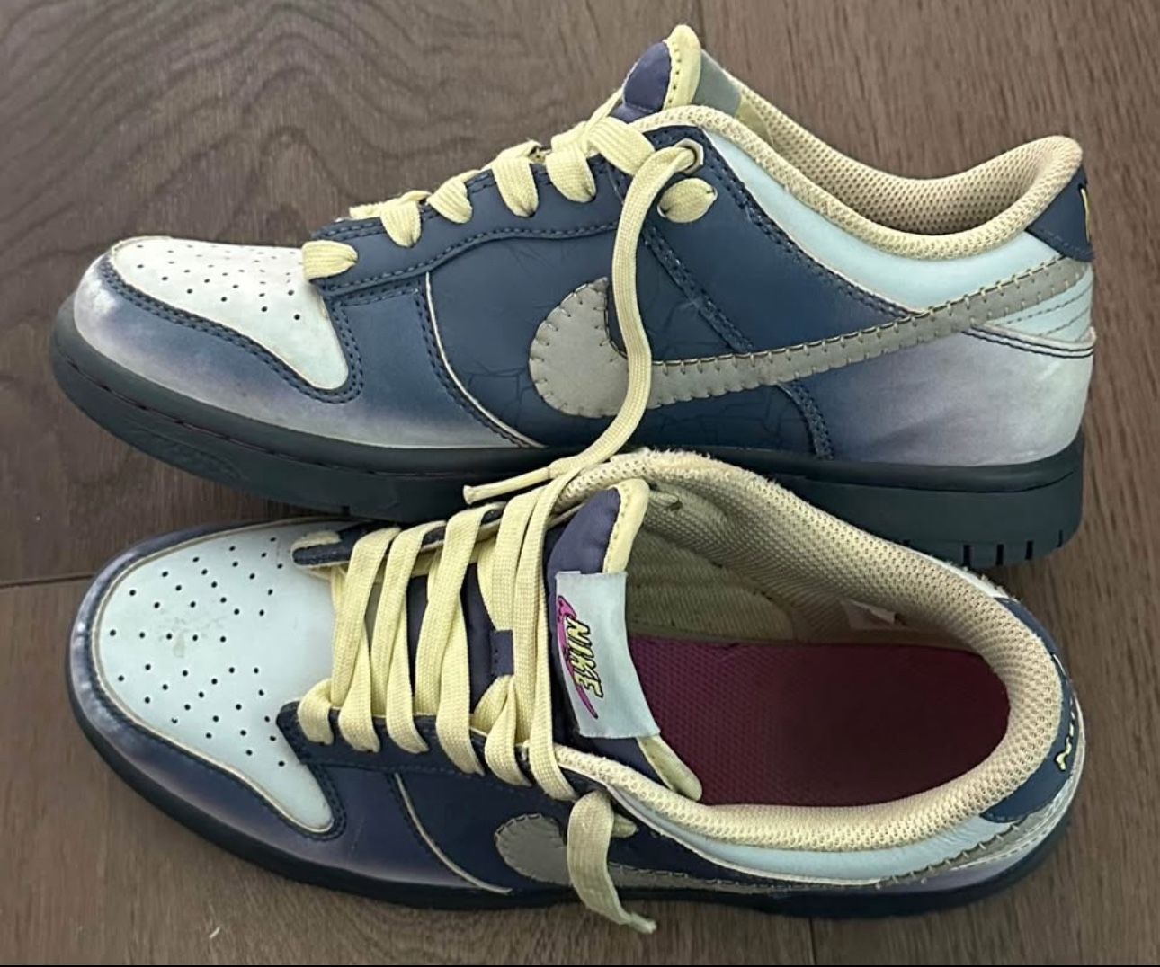 Nike Dunk Low GS 'Halloween' Frankenstein blue shoes KIDS 5.5Y