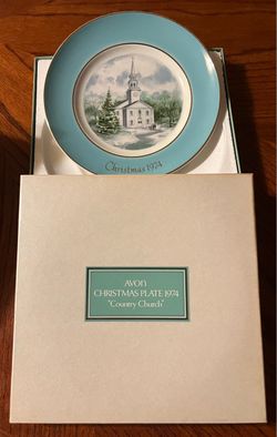 Avon Vintage Christmas Plate