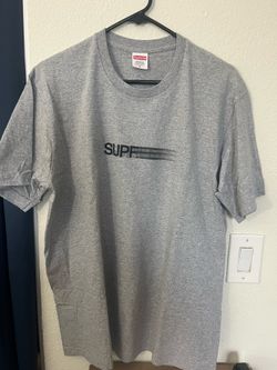 Supreme Heather Gray Motion Logo Tee T-Shirt Size M Medium SS23 Grey