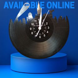 Vinyl  Bat Signal Clock