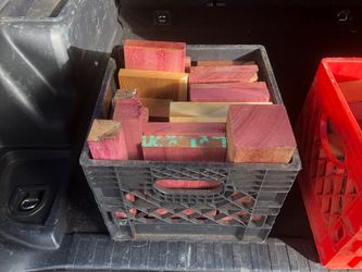 Crate Of Exotic Hardwood Scraps