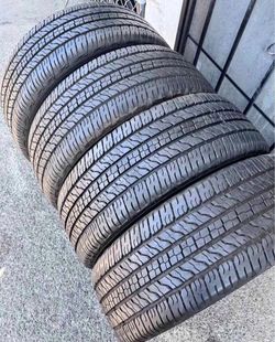 255/60/18 Goodyear vendo un set de llantas usadas excelente condiciones de vida las 4 ✅🤩I am selling a set of used tires, all 4 in excellent living c