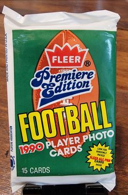 1990 Fleer Premiere Edition Football Card Pack