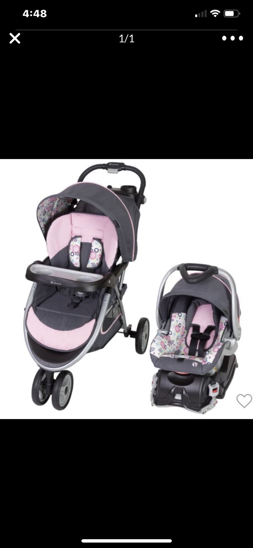 Stroller and car seat set $100 for both price is firm don’t message me if y