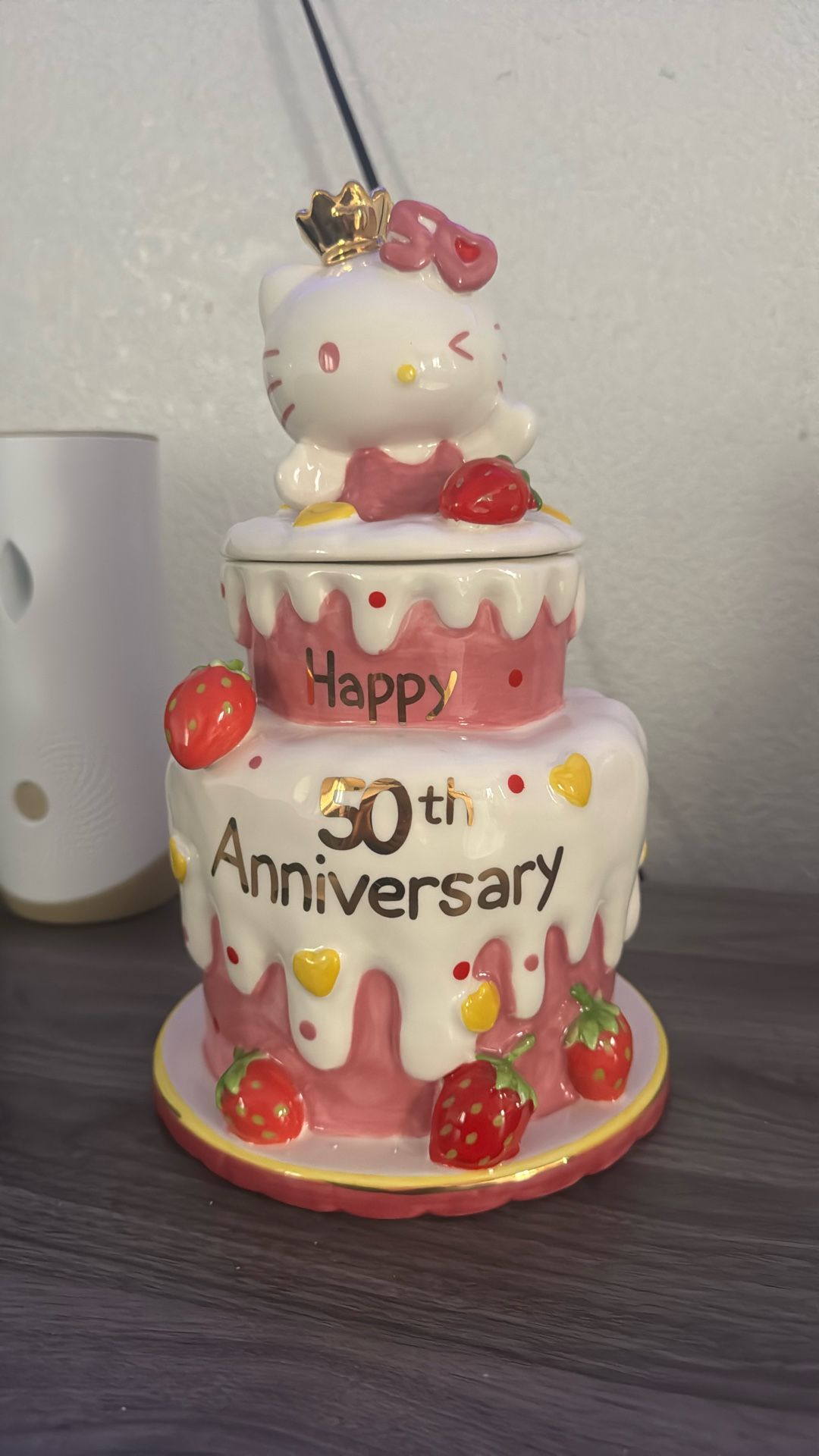 Blue Sky Hello Kitty 50th Anniversary Cookie, And Candy Jar