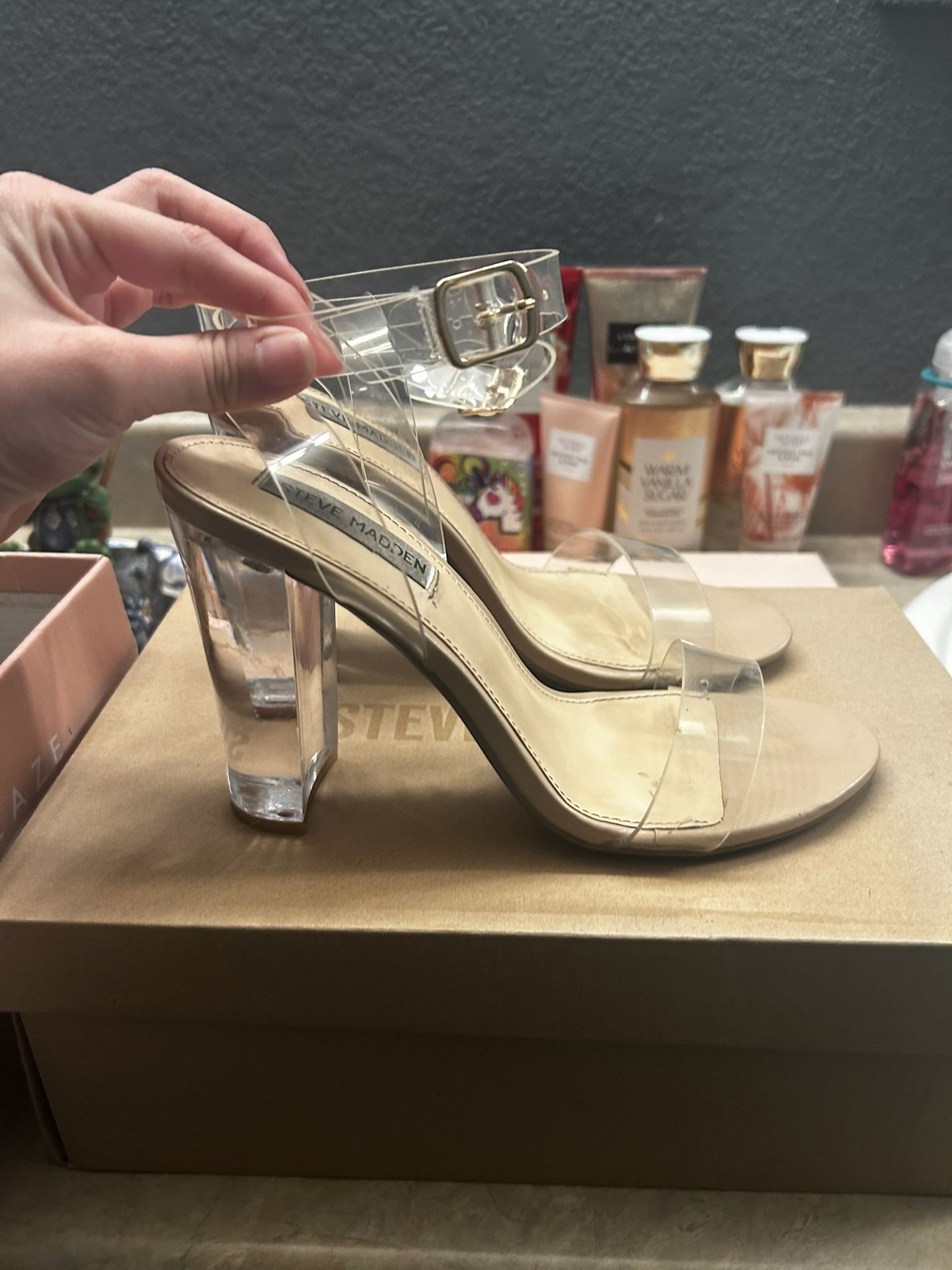 Steve Madden Clear Heels