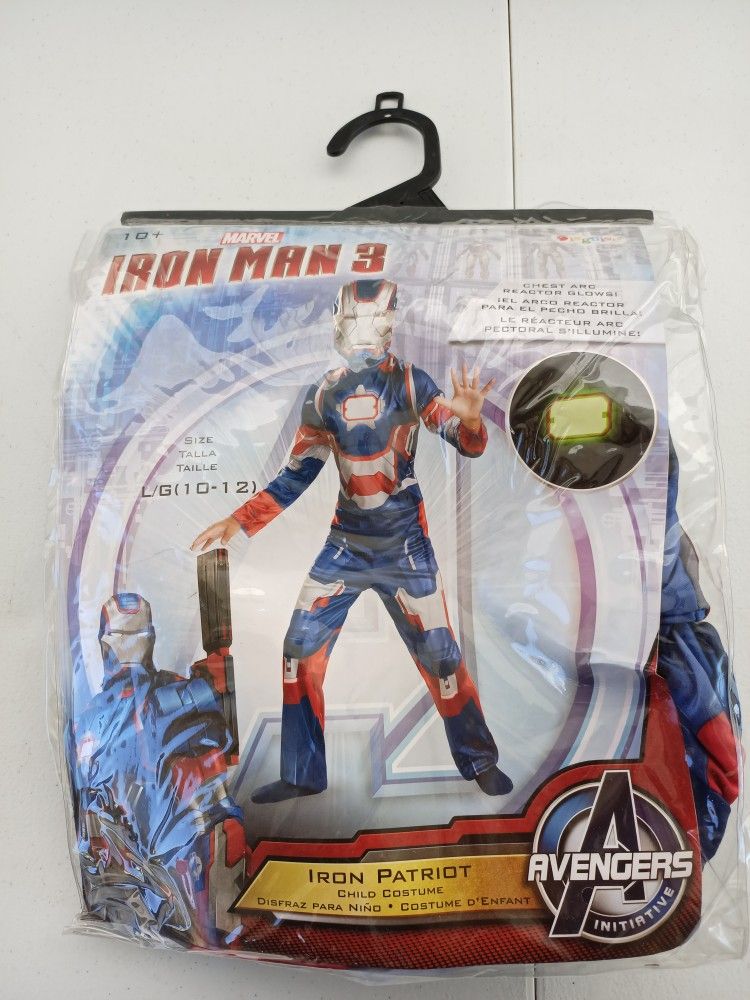 Iron Man Iron Patriot Child Costume Large