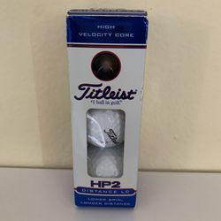 Brand New - TITLEIST HP2 Distance LC GOLF BALLS Lower Spin, Longer Distance #2 Ball