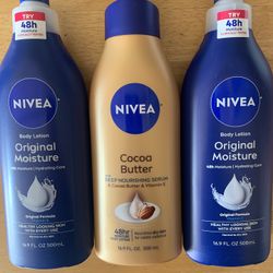 3/$15 Nivea Lotion 