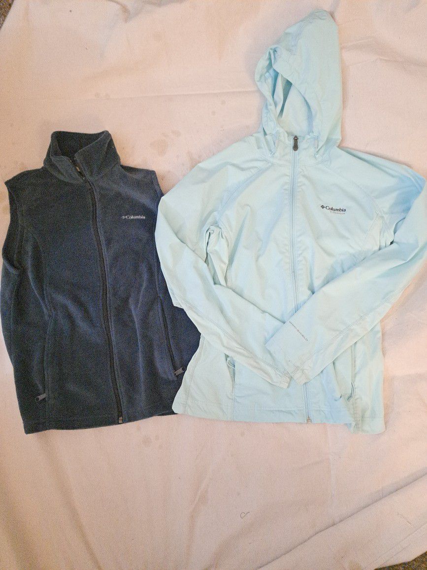 Columbia vest and Jacket