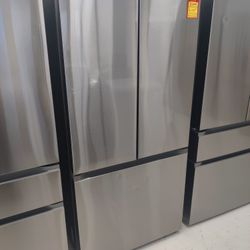 New Samsung
24.5 cu. ft. Standard Depth 3-Door French Door Smart Refrigerator in Stainless Steel wit