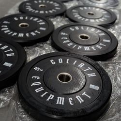 NEW Professional Bumper  Plates Weights  Add Olympic Bar Olympic Barbell