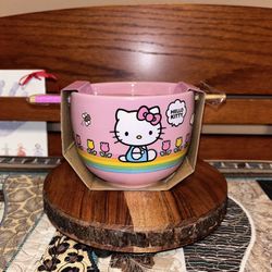 Hello Kitty Ceramic Bowl, Tulips
