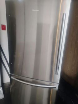 Hisense Bottom Freezer Refrigerator Stainless Steel