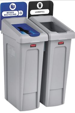 Trash Can Recycling Station, Mixed Recycling/Tire/Can/Kit/Station,