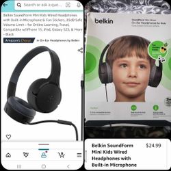 Brand New Kids Wired Headphone