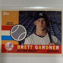 Brett Gardner 2013 Topps Archives # 60R-BG • 1960 Topps Relic Game Used Memorabilia * New York Yankees