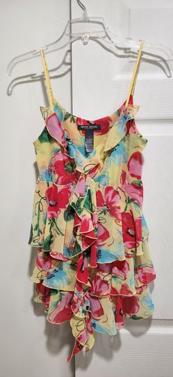 Bisou Bisou Yellow Floral Camisole