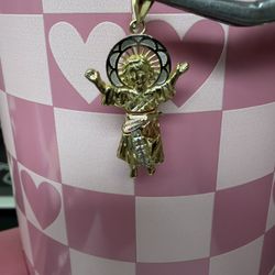 14K 3 TONE GOLD  CHARM 