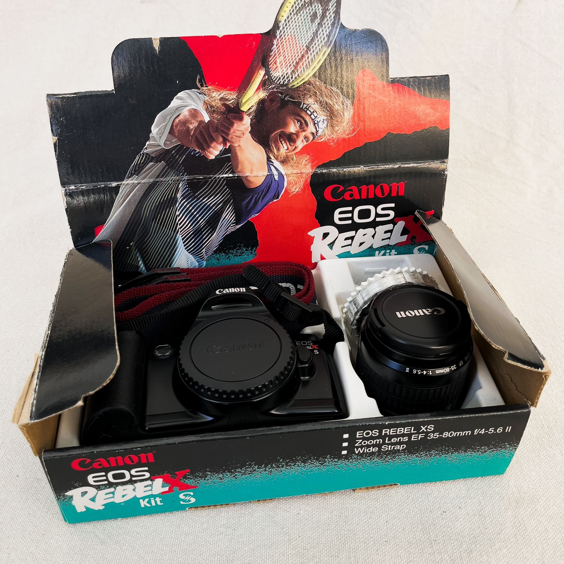 Canon EOS Rebel XS Camera Kit (Andre Agassi box)