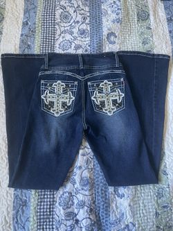 Embroidered Bootcut Jeans