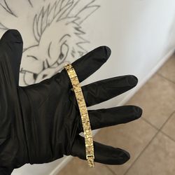 14k Nugget Bracelet 