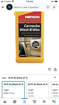 MOTHERS16 oz. California Gold High Performance Car Wash Liquid