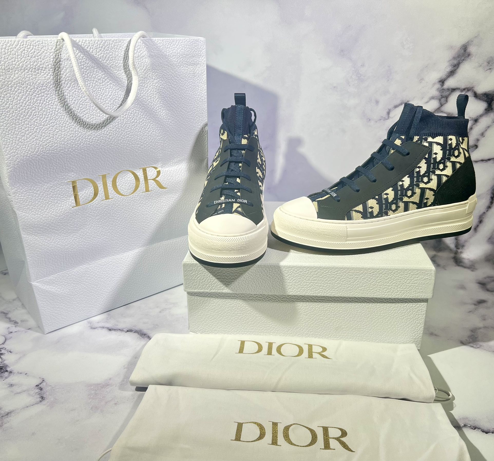 🥰Authentic Dior Walk’n’Dior Platform Sneakers – Women’s 8.5 & 9 In-Hand