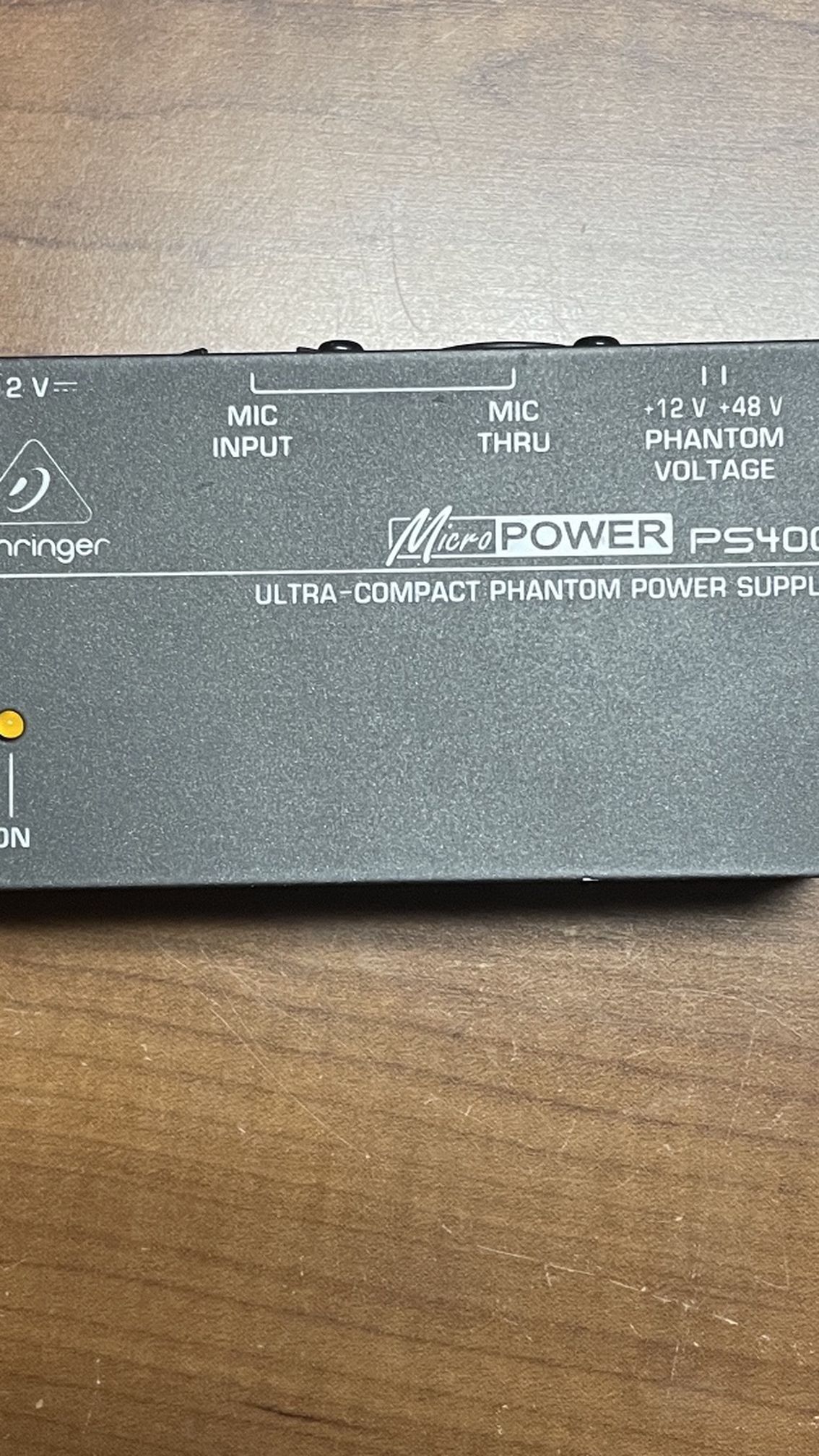 Behringer Micro Power PS400 Phantom Power Supply