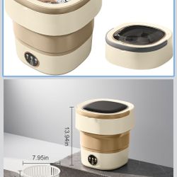 Portable Washing Machine 20L —Small Foldable Washer with Spin Basket, 3 Mode Deep Clean — Mini Laundry Machine for Travel, Dorms, Camping