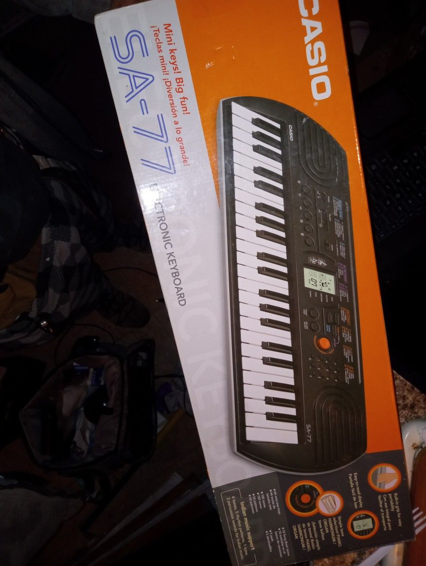 Casio Sa-77 Mini Portable Keyboard. $45