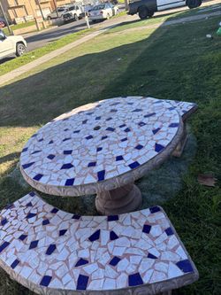 Patio Marble Table Set