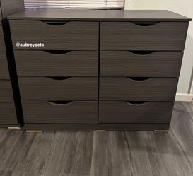 Grey 8 drawer dresser