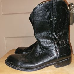 Lucchese Black Roper Boots Size 13