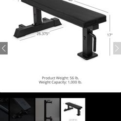 Titan Elite Series Single Post Flat Bench 1,000lb Capacity
