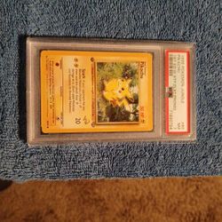 1999 1st Edition Pokemon Pikachu Jungle With Stamp