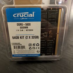 New Crucial DDR5 RAM - 64 GB