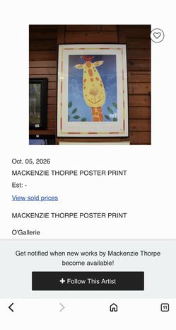 MACKENZIE THORPE POSTER PRINT. 2 with frames