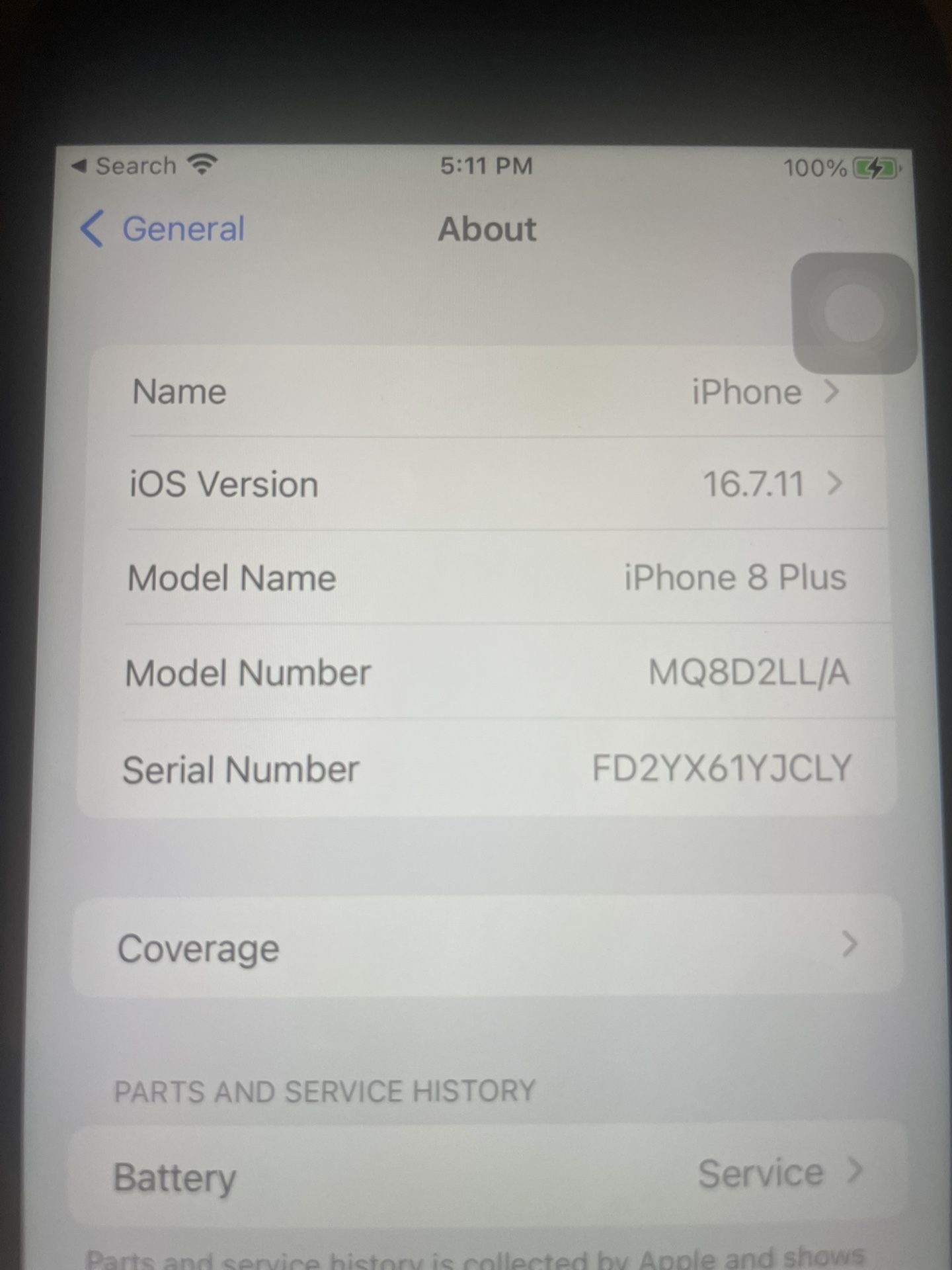 IPHONE 8 PLUS (UNLOCKED for ANY SERVICE) USED (Normal Wear n Tear) $70 Everything works Perfect Absolutely nothing wrong with the Phone