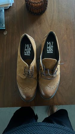 Miz Mooz Suede Wingtip Oxford Shoes