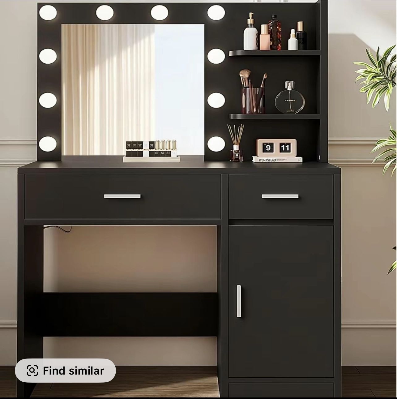 BEAND NEW Makeup Vanity With LED Lights Mirror Bedroom Furniture  