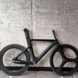 Front 70mm Tri Spoke Rear 88mm Carbon Wheels 700c Clincher Fixie Wheelset