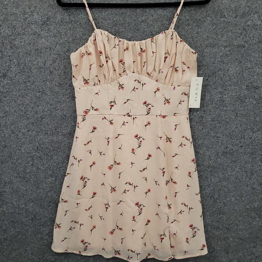 Mini Dress Juniors Floral Pink