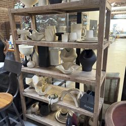 White Wash Wood Shelf