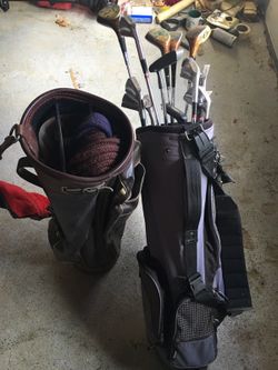 Golf clubs, two golf bags, more.. Cheap!