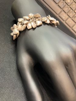 Silver charm bracelet #112082-1 MJ