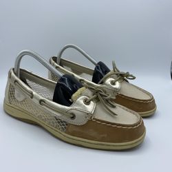 Sperry Topsiders Angelfish sts 93259 brown womens boat deck loafers shoes Sz.9M 